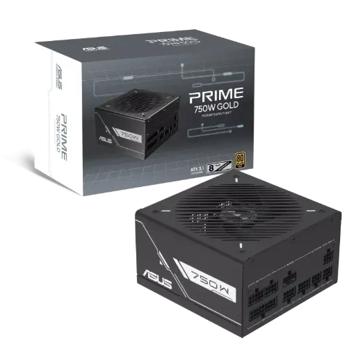 Asus Prime 750W Gold, Fully modular, Black Edition PSU