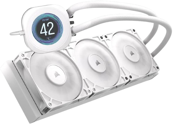 Corsair NAUTILUS 360 RS LCD Liquid White CPU Cooler