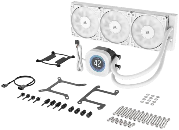 Corsair NAUTILUS 360 RS LCD Liquid White CPU Cooler