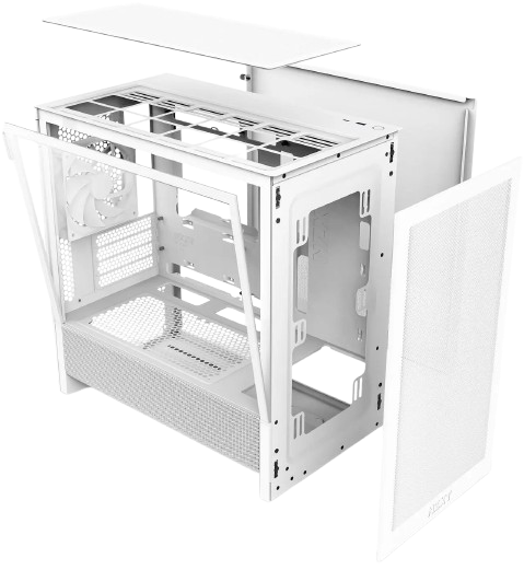 NZXT H3 Flow micro-ATX Mid-tower White Case 