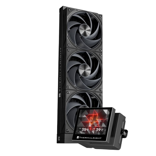 مبرد Thermalright Stream Vision 360، لون أسود، مزود بشاشة LCD.