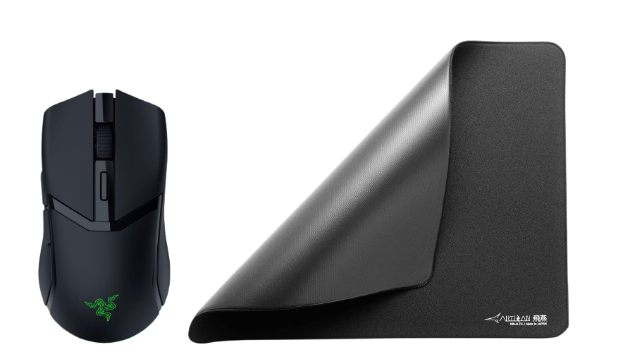 Razer Cobra HyperSpeed Lightweight, wireless Mouse + Artisan NINJA FX Hien XL Mouse pad 