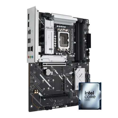 Asus PRIME B860-PLUS-CSM Intel LGA1851 Black Motherboard +  Intel Core Ultra 5 225F CPU (tray) Bundle 