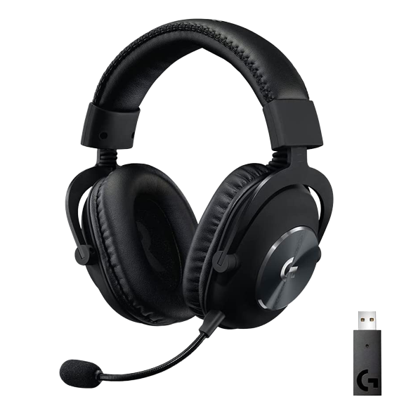 Logitech Pro X Lightspeed Wireless, Detachable Boom Mic, Headset