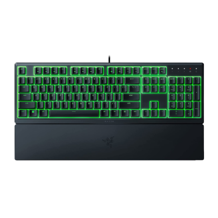 لوحة مفاتيح الألعاب Razer Ornata V3 X بتخطيط أمريكي ومفاتيح منخفضة الارتفاع صامتة – سوداء