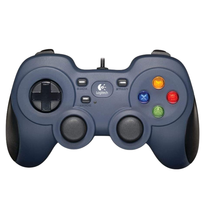 Logitech F310 4 Switch D-Pad, Easy to Set Up, Comfortable Grip Blue Gamepad