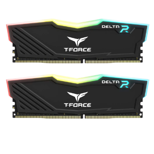 TEAMGROUP T-Force Delta RGB 16GB (2 x 8) 3600MHz - Black DDR4 Memory