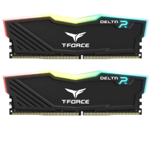 TEAMGROUP T-Force Delta RGB DDR4 32GB (2x16GB) 3600MHz (PC4-28800) CL18 Desktop BlackGaming Memory