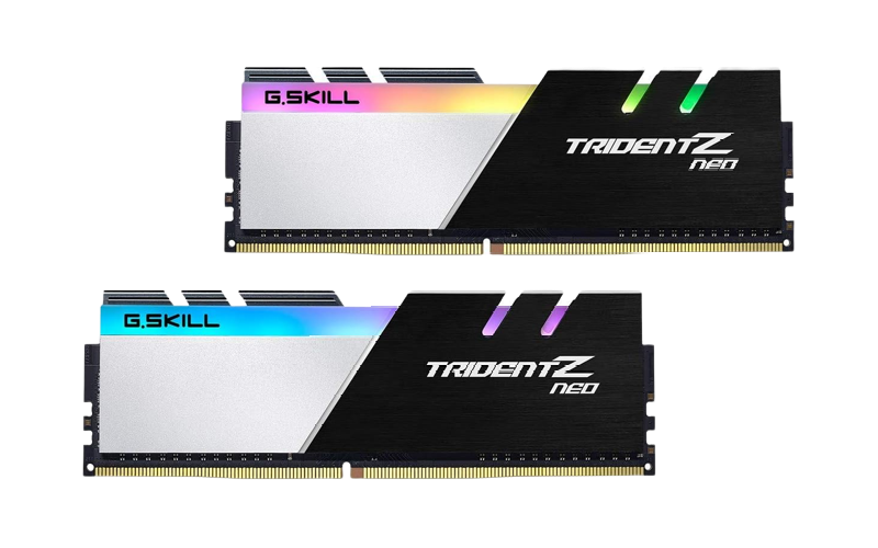 G.Skill Trident Z Neo Series RGB 16GB (2 x 8GB) DDR4-4000 PC4-32000 CL18 Dual Channel Memory Kit F4-4000C18D-16GTZN - Black