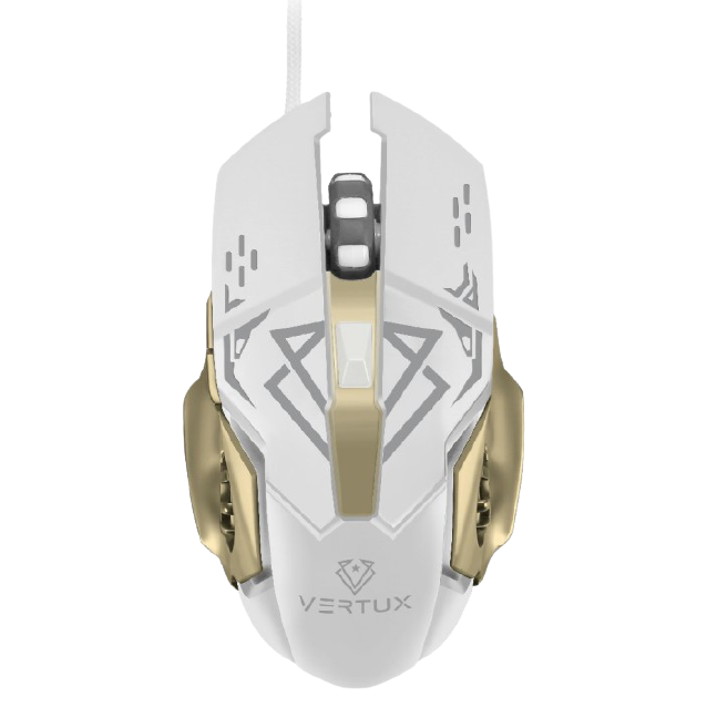 Vertux Drago Precision Tracking Ergonomic Gaming Mouse up to 3200 DPI White