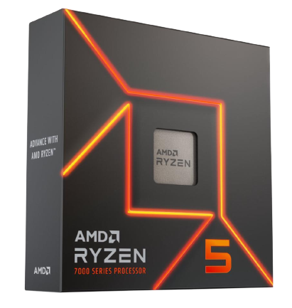 AMD Processor Ryzen 5 7600X - 6-Core 4.7 GHz - Socket AM5 - 105W Desktop Processor