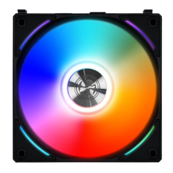 Lian Li UNI FAN AL120 Digital Addressable RGB 120 Fan, Single Pack, Black