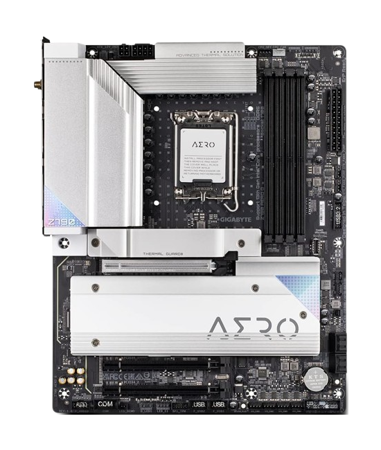 Gigabyte Z790 AERO G, Intel LGA1700, Wi-Fi 6E, DDR5 White Motherboard