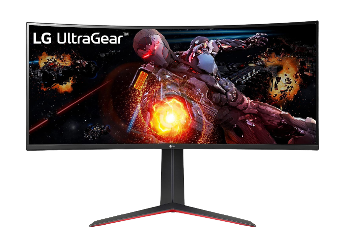 LG 34'' Curved UltraGear QHD (3440 x 1440) HDR 10 160Hz Monitor with Tilt/Height Adjustable Stand - 34GP63A-B