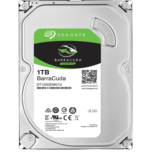 Seagate BarraCuda 1TB Internal Hard Drive HDD – 3.5 Inch SATA 6 Gb/s