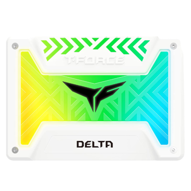TEAMGROUP T-Force Delta RGB SSD Lite (Dramless) 512GB with 3D NAND 2.5 Inch SATA III Internal Solid State Drive (R/W Speed up to 550/500 MB/s) White - T253TR512G3C423