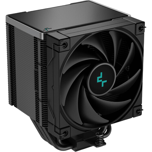 DeepCool AK500 ZERO DARK CPU Air Cooler 240w TDP Giant Heatsink 90mm Thickness with 5 Copper Heat Pipes BBHT Technology ALL-BLACK CPU Cooler 120mm PWM Fan for AMD & Intel LGA