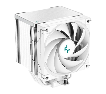 DeepCool AK500 WH High-Performance CPU Cooler, 5 Copper Heat Pipes, Single-Tower Heatsink, 120mm FDB PWM Fan, 240W