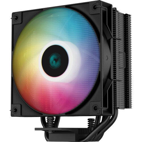 DeepCool AG400 BK ARGB Single-Tower CPU Cooler, 120mm Static ARGB Fan, Direct-Touch Copper Heat Pipes, Intel&AMD Support
