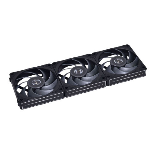 Lian Li Uni Fan P28 Fluid Dynamic Bearing 120mm Case Fan - Black - 3 Pack