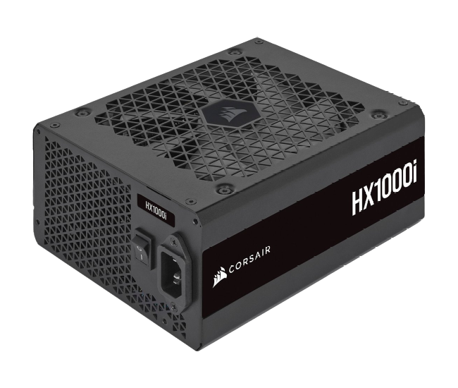 CORSAIR - HXi Series 1000W 80 Plus Platinum Fully-Modular Ultra-Low Noise ATX Power Supply - Black - CP-9020259-UK