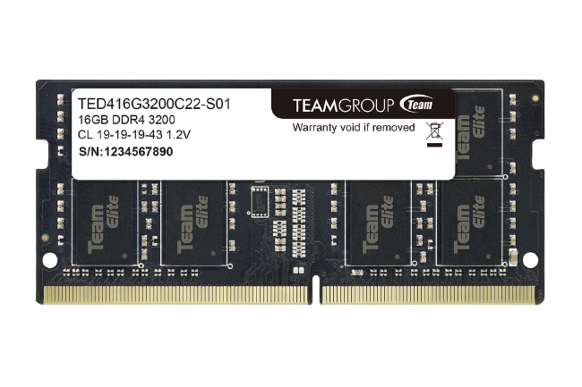 Teamgroup Elite 16GB DDR4 3200 - Non-ECC SO-DIMM Laptop Memory