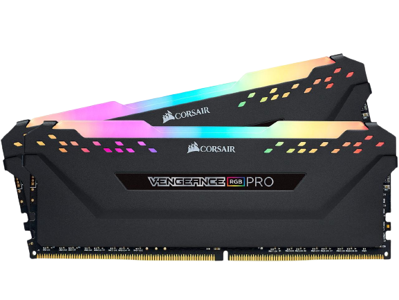 CORSAIR Vengeance RGB Pro 16GB (2 x 8GB) 288-Pin PC RAM DDR4 3200 (PC4 25600) Desktop Memory