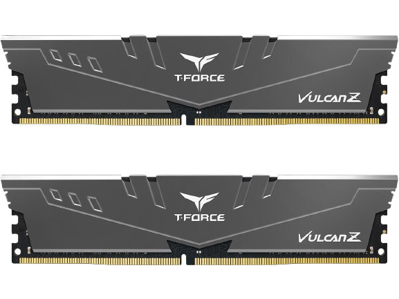 TEAMGROUP T-FORCE VULCAN Z 16GB (2 x 8GB) 288-Pin PC RAM DDR4 3200 (PC4 25600) BLACK Desktop Memory