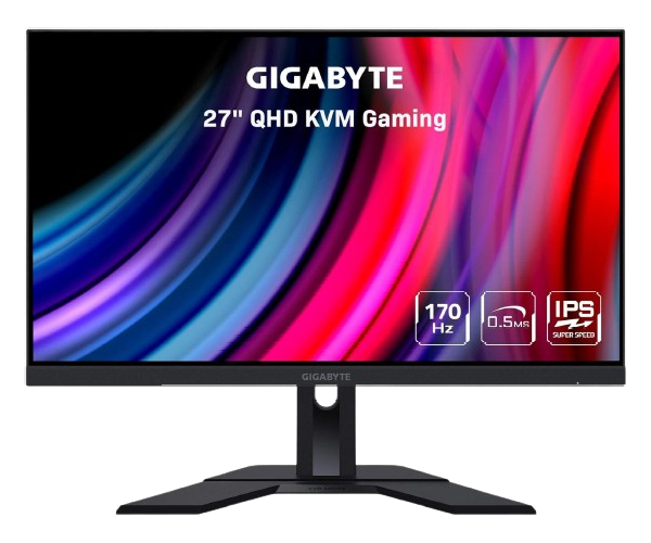 Gigabyte M27Q 27" 2560 x 1440, 165Hz SS IPS 1440P, 0.5ms FreeSync Premium, Gaming Monitor