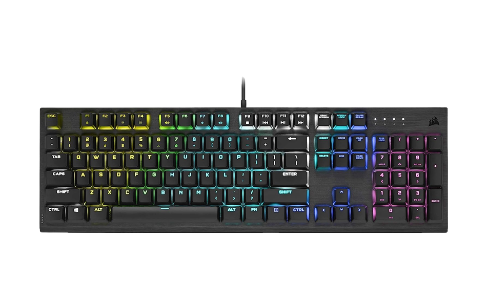 Corsair K60 RGB PRO Mechanical CHERRY MX Low Profile Speed Gaming Keyboard - CH-910D018-NA