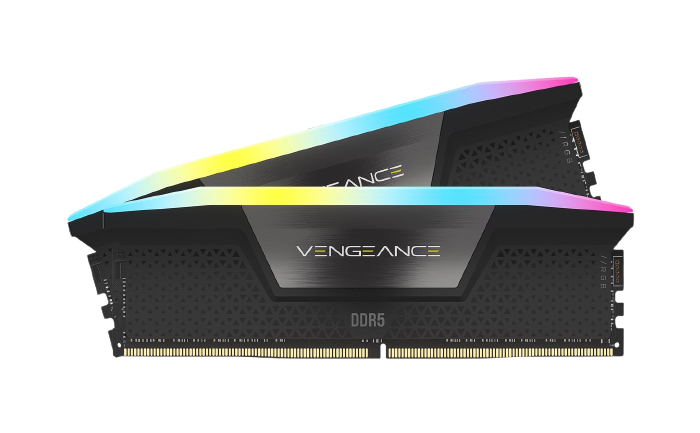 CORSAIR Vengeance RGB 32GB (2 x 16GB) DDR5 6000 Black Memory 