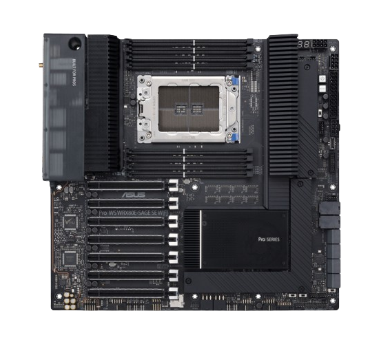 ASUS Pro WS WRX80E SAGE SE Wi-Fi ,X550-AT2 Dual 10Gb Ethernet portsAMD WRX80 Workstation Motherboard