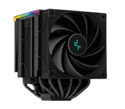 DeepCool AK620 DIGITAL Real-Time CPU Status Screen Twin 120mm FDB Fans Performance All Black Air Cooler