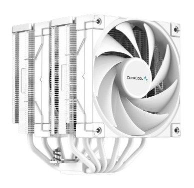 DeepCool AK620 WH DIGITAL Real-Time CPU Status Screen Twin 120mm FDB Fans Performance All WHITE Air Cooler
