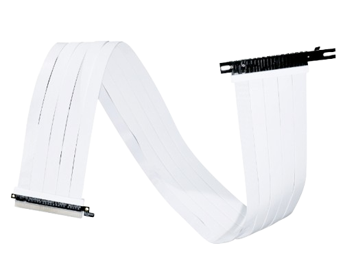 LIAN LI Premium PCI-E 16X 4.0 White Extender 600 mm Cable