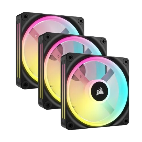 Corsair ICUE LINK QX120 RGB 120mm PWM PC Fans Starter Kit With ICUE LINK System Hub | CO-9051002-WW