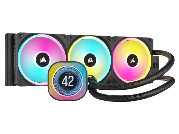 CORSAIR iCUE LINK H150i LCD - QX120 RGB Fans, 360mm Radiato Liquid CPU Cooler - CW-9061008-WW
