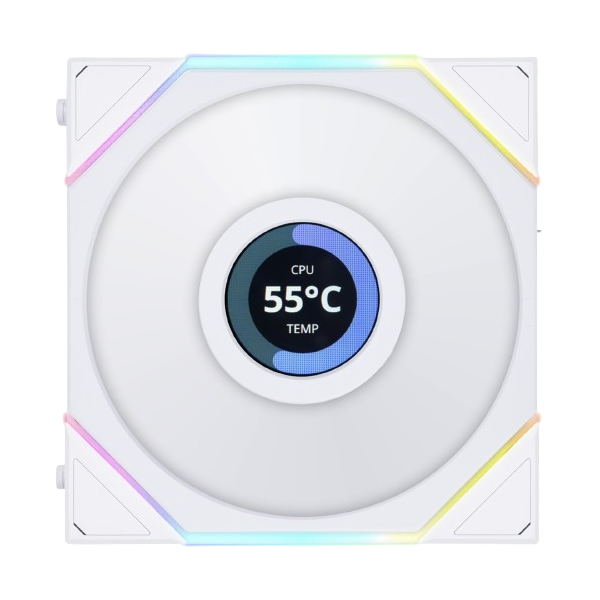 Lian Li UNI TL120 LCD Single Pack WHITE FAN