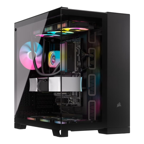 كيس Corsair iCUE LINK 6500X RGB Mid-Tower ATX ثنائي الغرف – أسود
