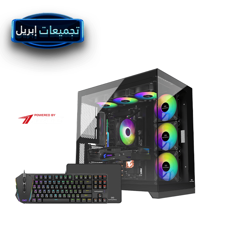 تجميعة بي سي قيمنق - كرت شاشة نفيديا 3050 - معالج انتل - DDR5