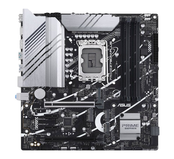 Asus Prime Z790M-Plus mATX Motherboard, LGA1700 Socket, 4x DIMM DDR5 Slot, 192GB Max Memory - 90MB1E70-M1EAY0