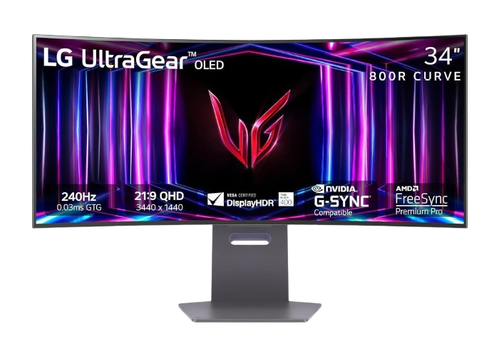 LG Ultragear 34-inch OLED Curved, 240Hz, 0.03ms, WQHD True Black Gaming Monitor