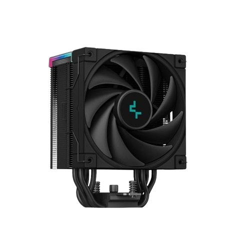 DeepCool AK500S DIGITAL, Single Tower, Real-Time CPU Status Screen, 5 All Black Design Air Cooler