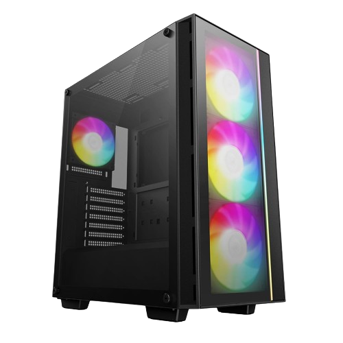 Deepcool MATREXX 55 Glass V4 Pre-Installed 3×140mm Front & 1×120mm ARGB PWM Fans Mid-Tower Black Gaming Case