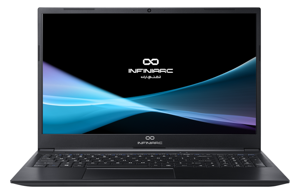 لابتوب INFINIARC CL500، شاشة 15.6 بوصة FHD بتقنية IPS، معالج Intel Core i7 1355U، كرت شاشة Intel IRIS Xe، ذاكرة RAM بسعة 32GB DDR4، باللون الأسود.