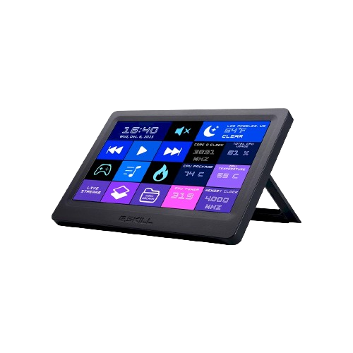 G.Skill 7-inch IPS 176 x 116 x 24mm, WigiDash Touch Panel USB Widget Dashboard PC Command Panel