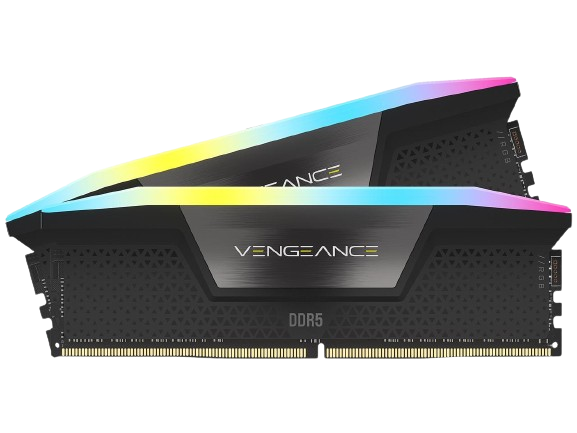 CORSAIR Vengeance RGB 16GB (2 x 8GB) 288-Pin PC DDR5 5200 Desktop Memory