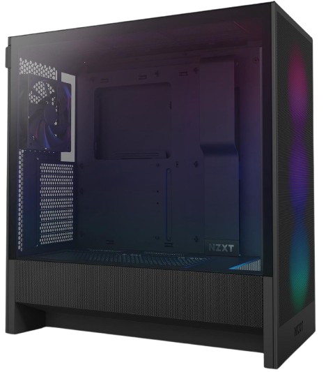 NZXT H Series H5 Flow (2024) Flow RGB Edition Black ATX Mid Tower - CC-H52FB-R1