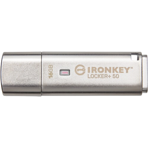 Kingston IronKey Locker+ 50 16GB USB Flash Drive
