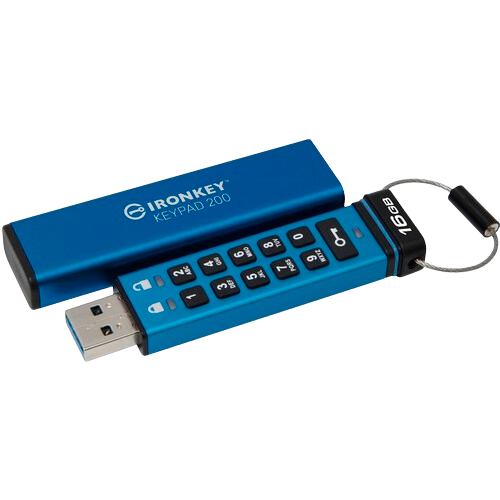 Kingston IronKey Keypad 200 Series 16GB USB Flash Drive